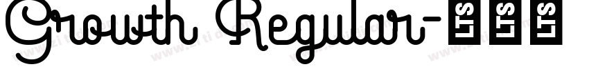 Growth Regular字体转换